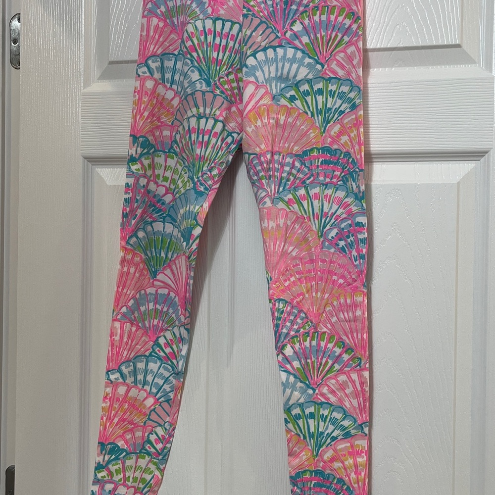 Lilly Pulitzer Pink and Blue Kids Leggings